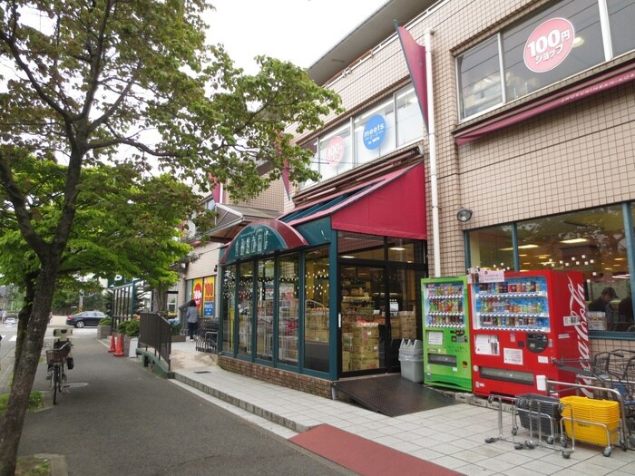 食品館あおば(スーパー)まで800m ブランニュ－美しが丘