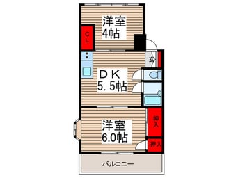 間取図 ヴィラヨシダ東川口