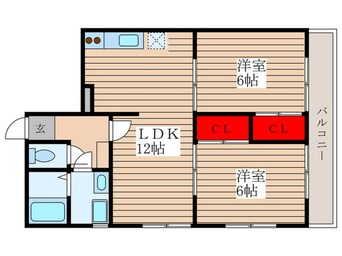 間取図 フォンターナ