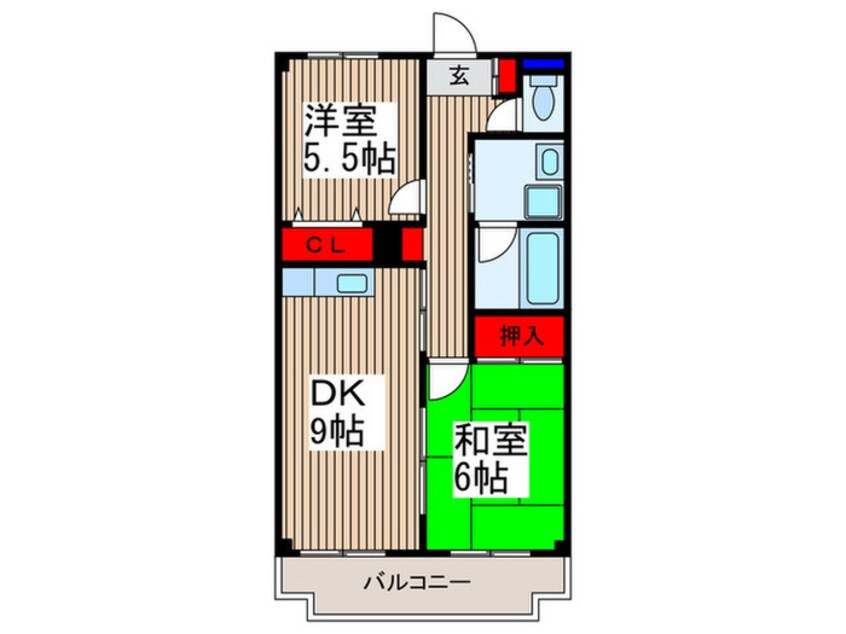 間取図 勇コーポ