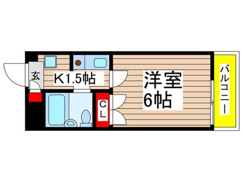 間取図 シティコスモ検見川