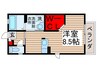 シャーメゾン白山 1Rの間取り