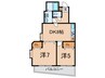 Ｇカレント 2DKの間取り