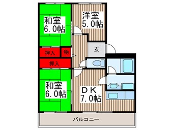 間取図 イーストピアⅢ