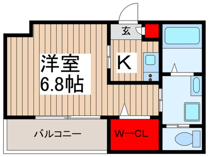 間取図 仮）キャメル北越谷6