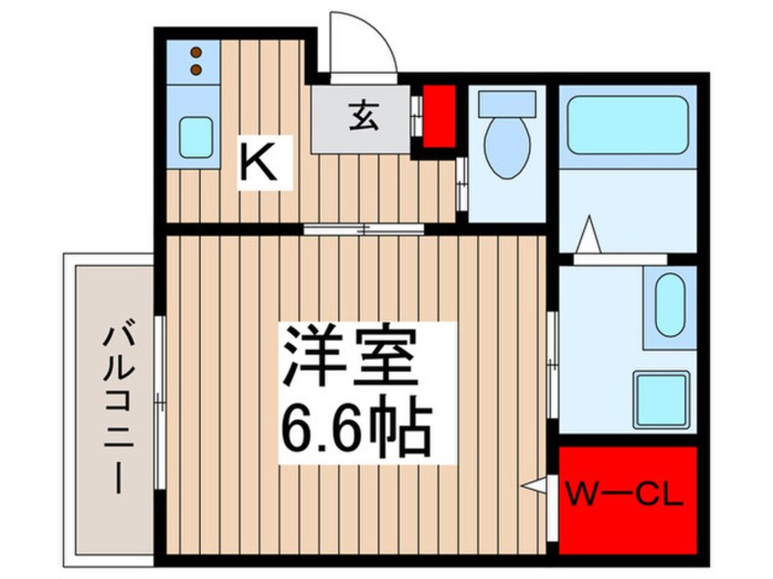 間取図 仮）キャメル北越谷6