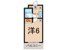 フォレストＭ 1Kの間取り