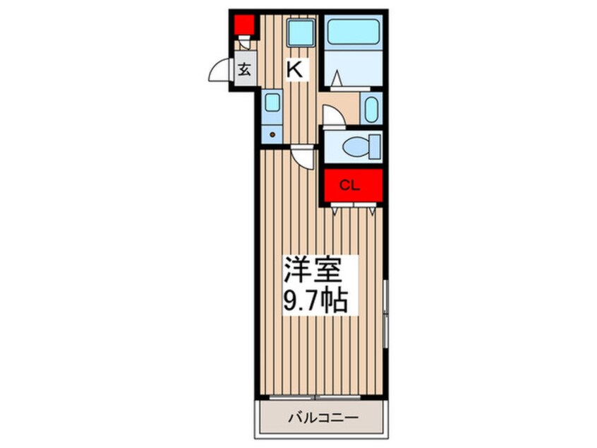 間取図 仮）キャメル獨協大学前3