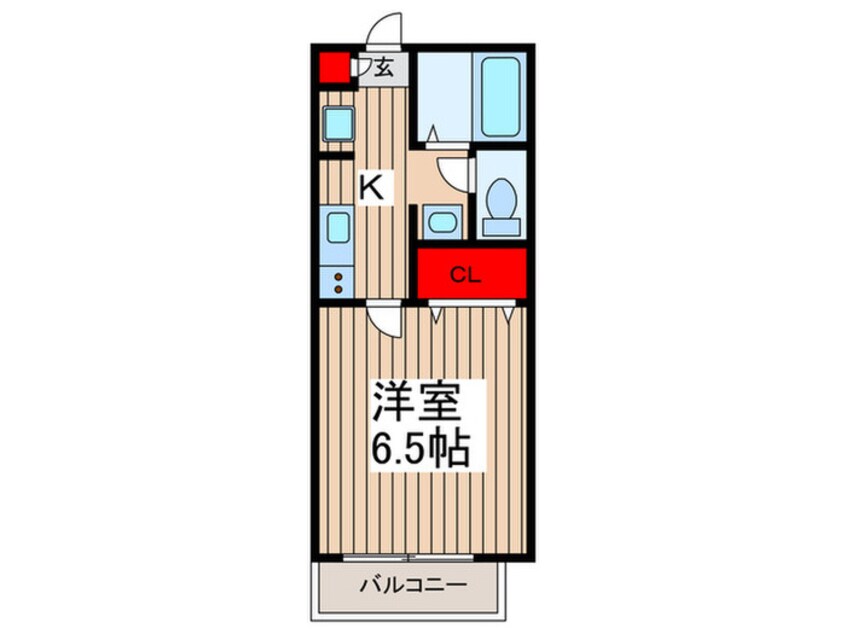 間取図 仮）キャメル獨協大学前3