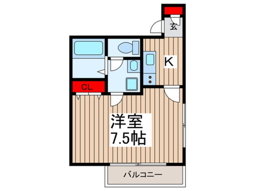 間取図 仮）キャメル獨協大学前3