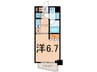 セントラル銀座 1Kの間取り