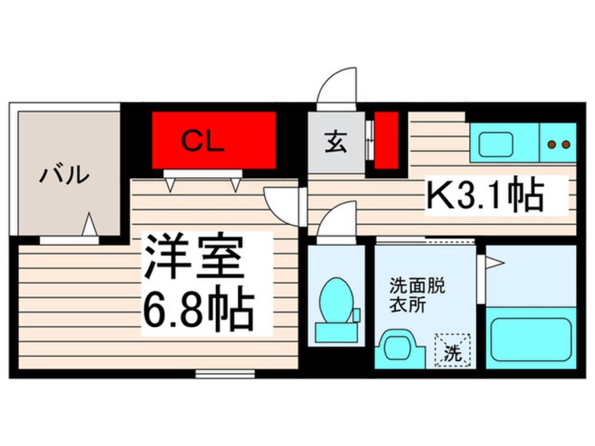 間取図 レインボー皿沼
