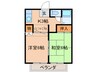 ロベルトガ－デン 2Kの間取り