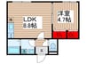 ハイスタンダード堀切 1LDKの間取り