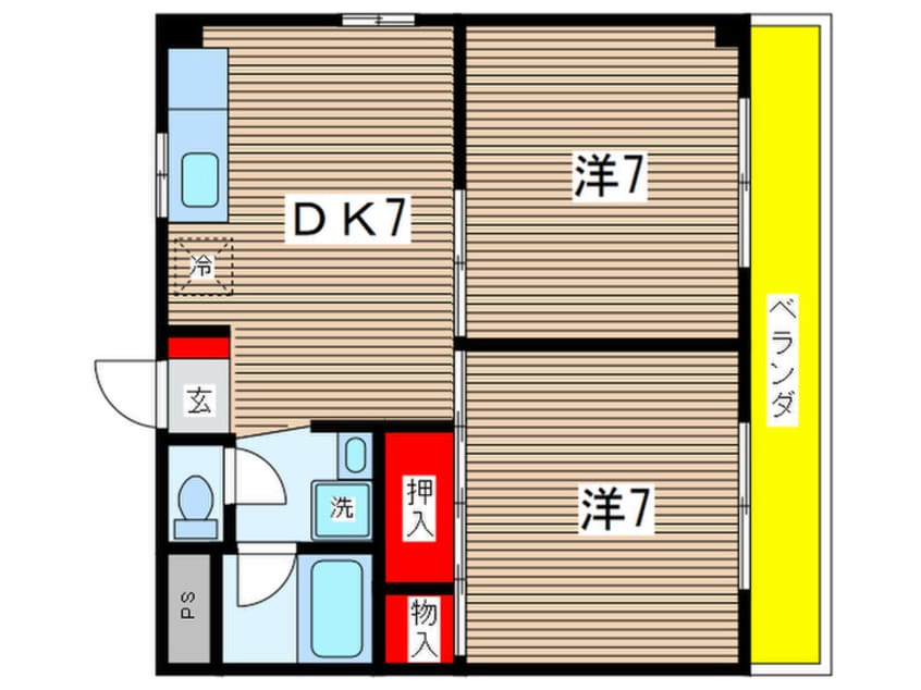 間取図 メゾンフルール