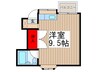 ハウス宮元7号棟 1Rの間取り