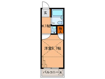 間取図 クロノス南橋本