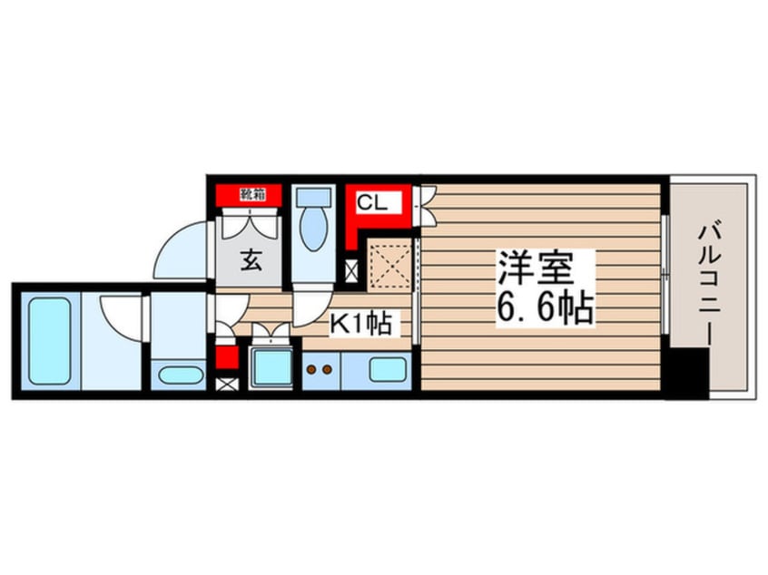 間取図 クレストコ－ト吾妻橋レジデンス