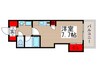 パラドール 1Rの間取り