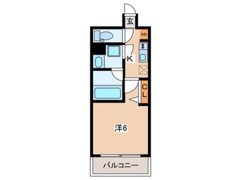 間取図 ﾊｰﾓﾆｰﾚｼﾞﾃﾞﾝｽ東京ウエスト(507)