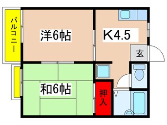 間取図 グレ－スコ－トＢ棟