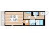 クレセント東伏見 1Kの間取り