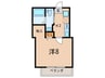 BestStage上福岡 1Kの間取り