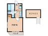 BestStage上福岡 1Kの間取り