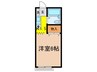 アゼリアＫ２ 1Kの間取り