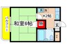 グリ－ンハイムみわ 1Kの間取り
