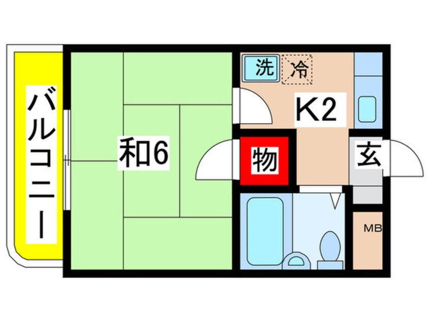 間取図 グリ－ンハイムみわ