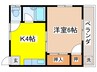 武蔵野ハイツ 1Kの間取り