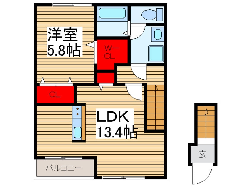 間取図 ハイツシェーンⅤ