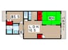 園生カキナカマンション 2LDKの間取り