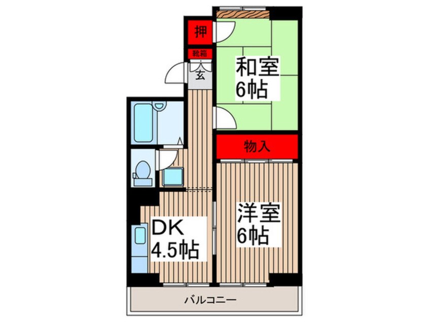 間取図 落合コ－ポ