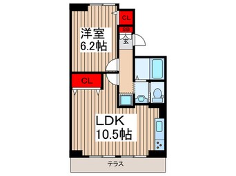 間取図 落合コ－ポ