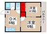 ステーション・ハイツ 2DKの間取り