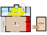 サンシャインⅡ 1Kの間取り