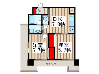 間取図 プルメリア北戸田