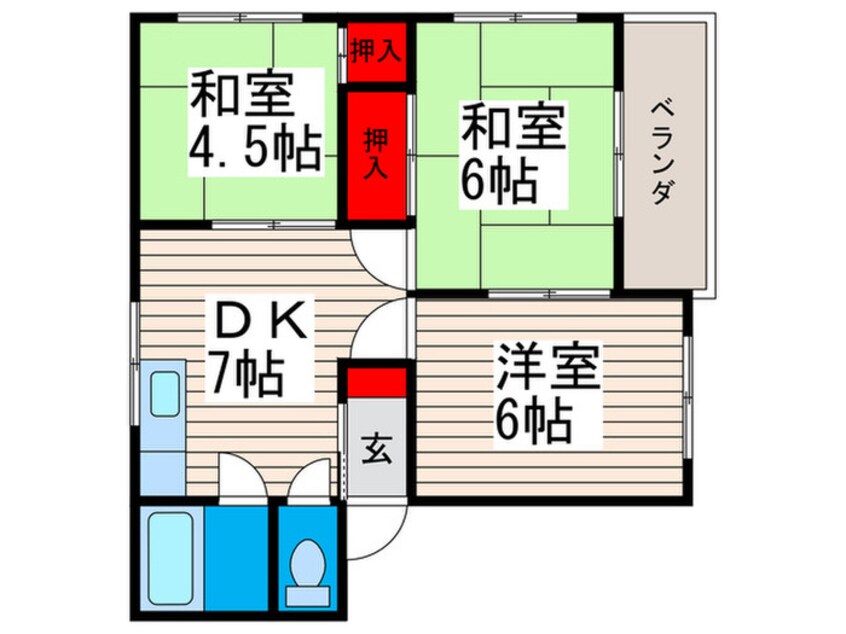 間取図 エレガンスコーポ