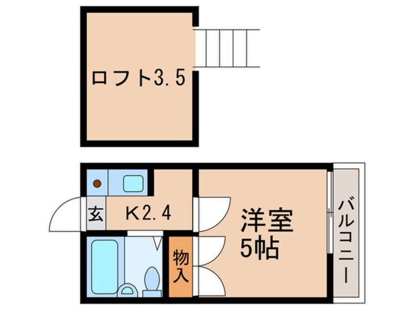 間取図 コウズィネスアサカ