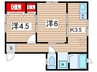 川島第一アパート 2Kの間取り