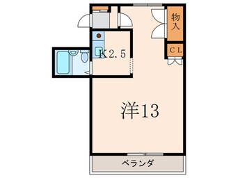 間取図 柿の木坂アサヒハイツ