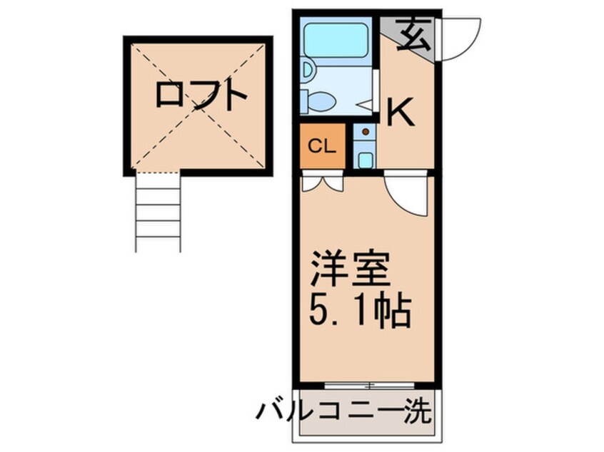 間取図 レオパレス梅島　第６