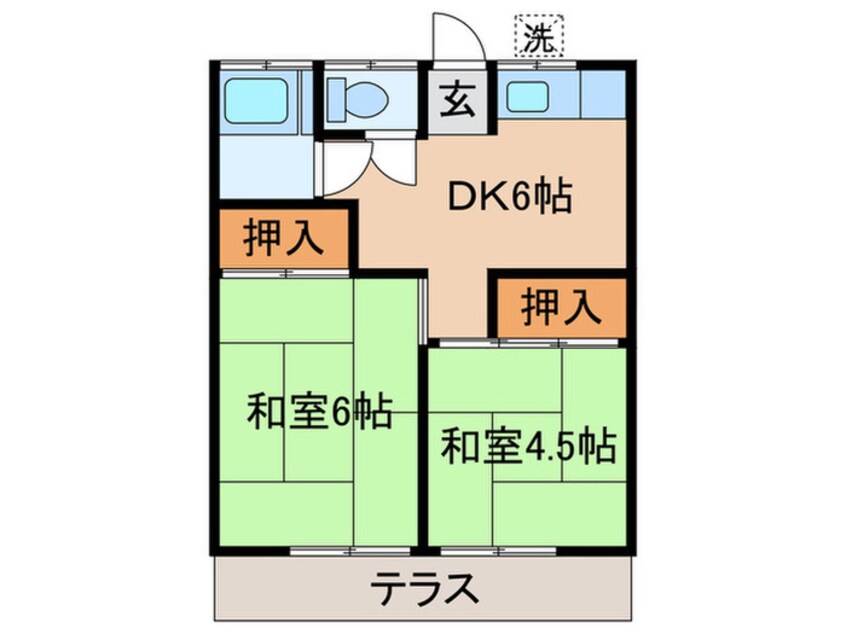 間取図 コ－ポ卯月