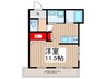 クレサージュ上福岡 1Rの間取り