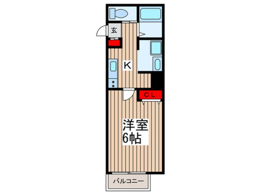 間取図 ソレイユ一ノ割