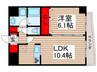 ツインパ－クコンフォ－トＮ 1LDKの間取り