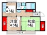キャピタル１号館 2Kの間取り