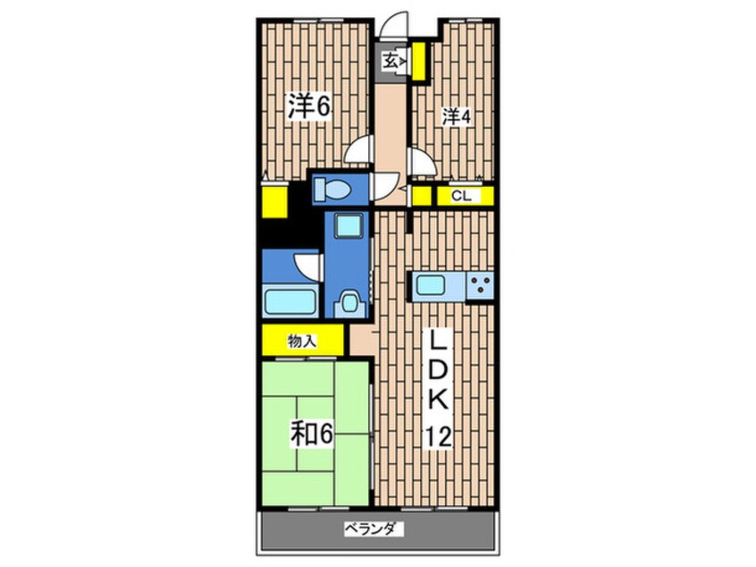 間取図 メゾンベール壱番館